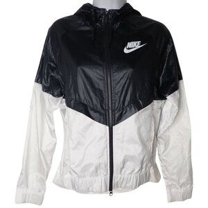 Nike Womens Windrunner Track Jacket Black/White 804947-010 XS Vented Athletic‎